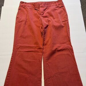 J.Crew Rust Orange Wide Leg Pants Size 10